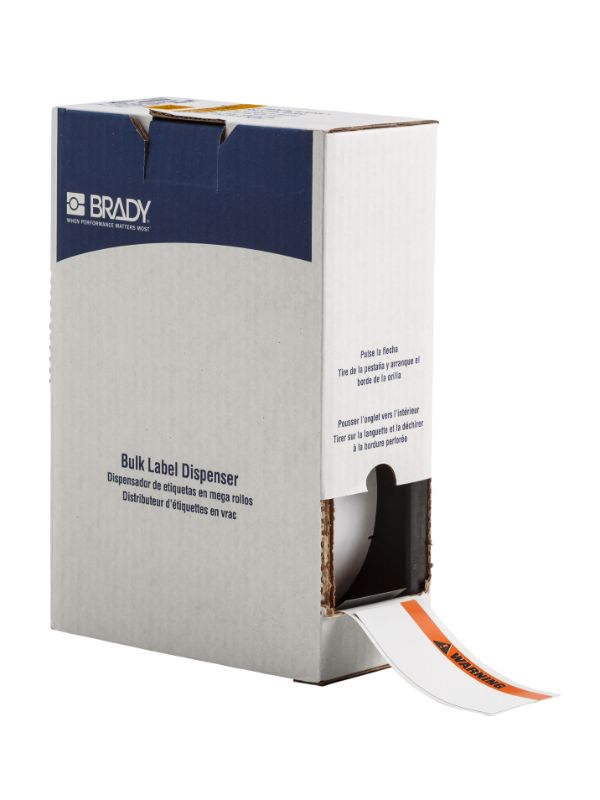 Brady Lbl 2x4.125 Metal-detect WARN